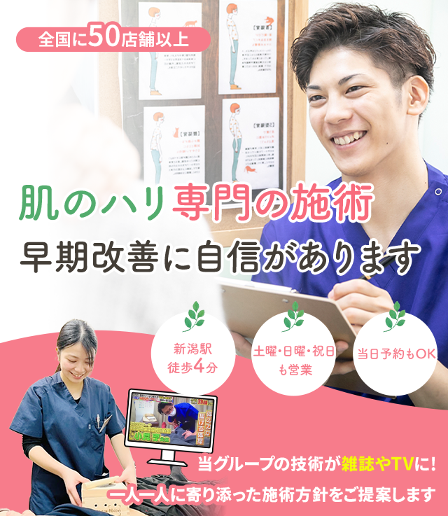 肌のハリ